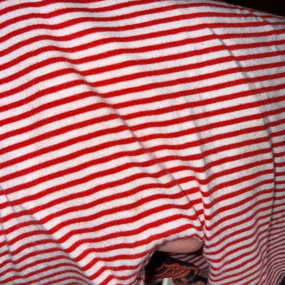 Disney Striped Red and Black Kids Ruffle Romper, Minnie Mouse - Picture 2 of 2